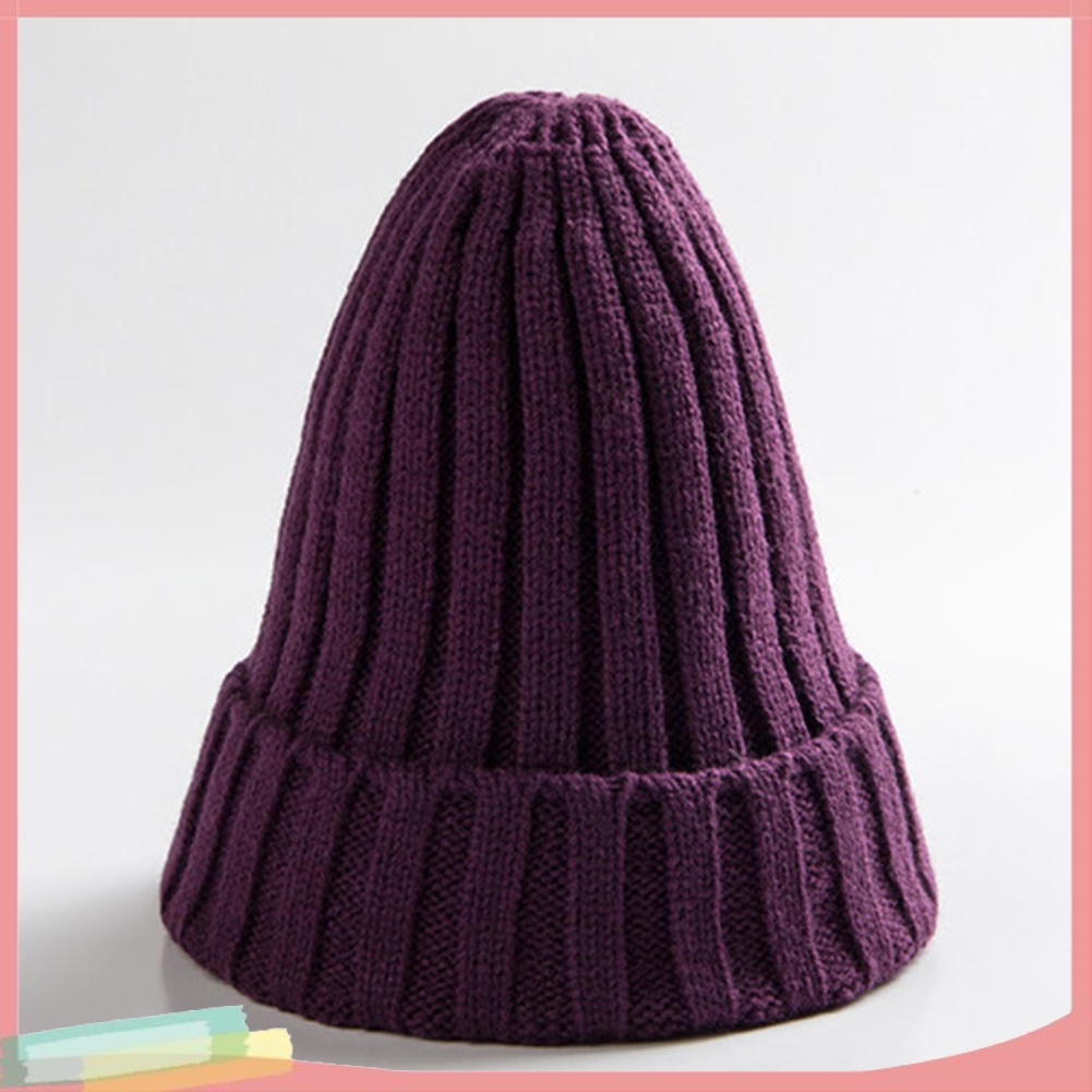 Mũ Trùm Đầu Màu Trơn Chất Liệu Cotton Trang Trí Bóng Lông Xinh Xắn Cho Nữ