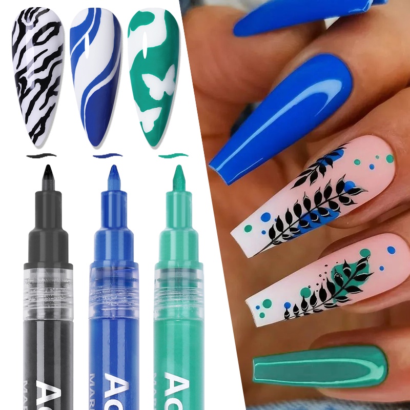 Set 24 bút trang trí móng UR SUGAR màu 3D chuyên dụng