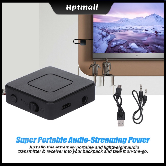 Bộ Truyền Nhận Tín Hiệu Bluetooth Không Dây 2 Trong 1 Cho Tv / Máy Tính