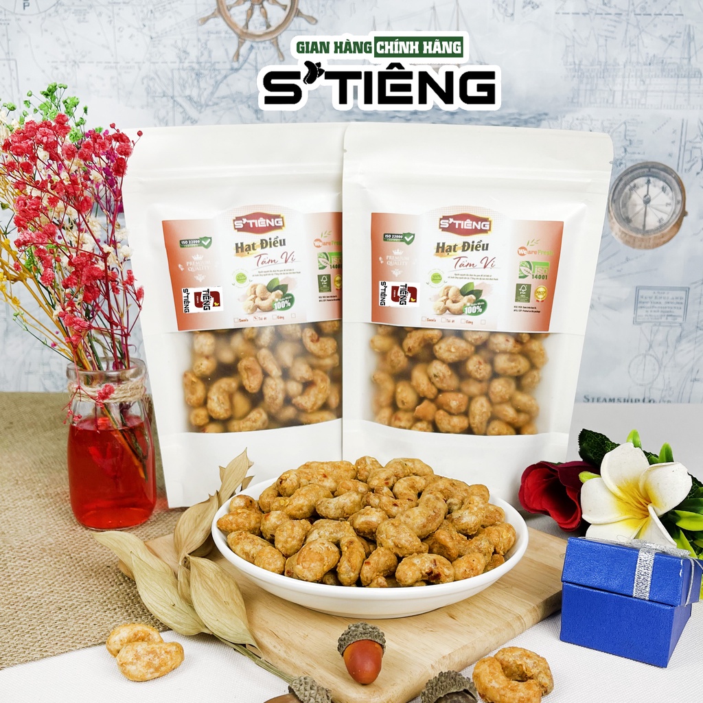 500Gr Hạt Điều Tỏi Ớt STIÊNG Cực Ngon