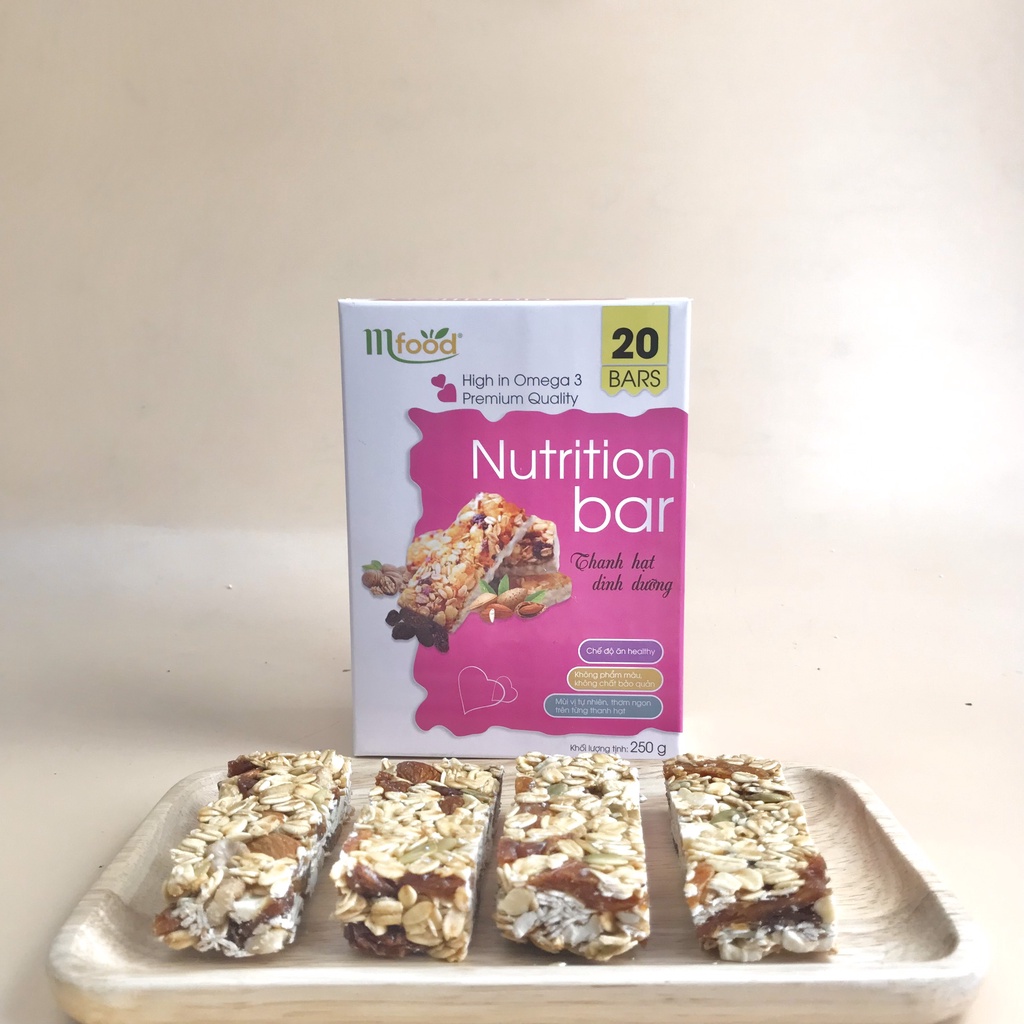 THANH DINH DƯỠNG MIX HẠT HỘP 250GRAM