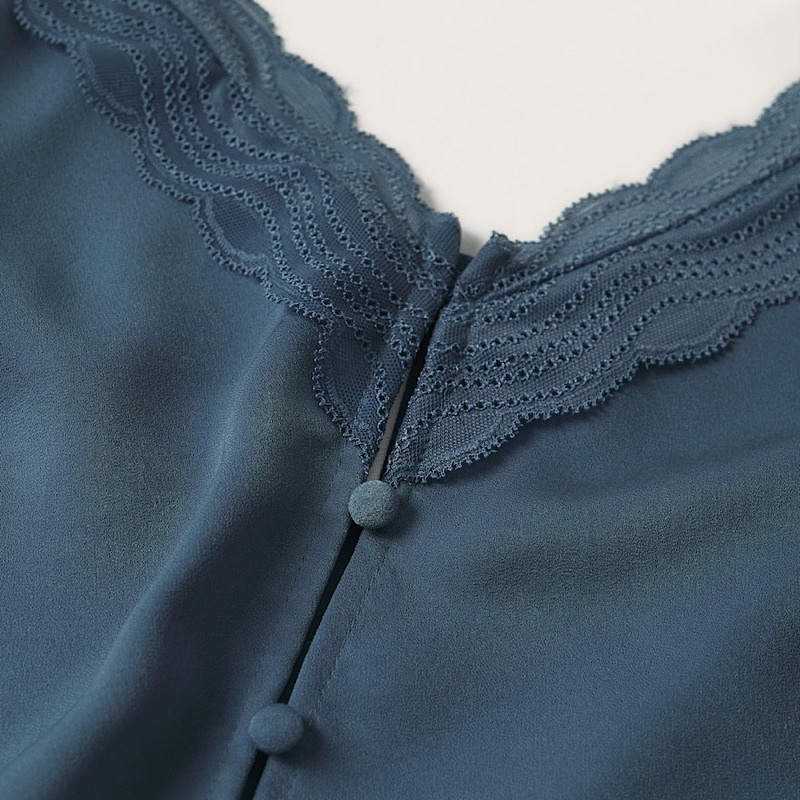 Áo Hai Dây Viền Ren Cao Cấp Mango