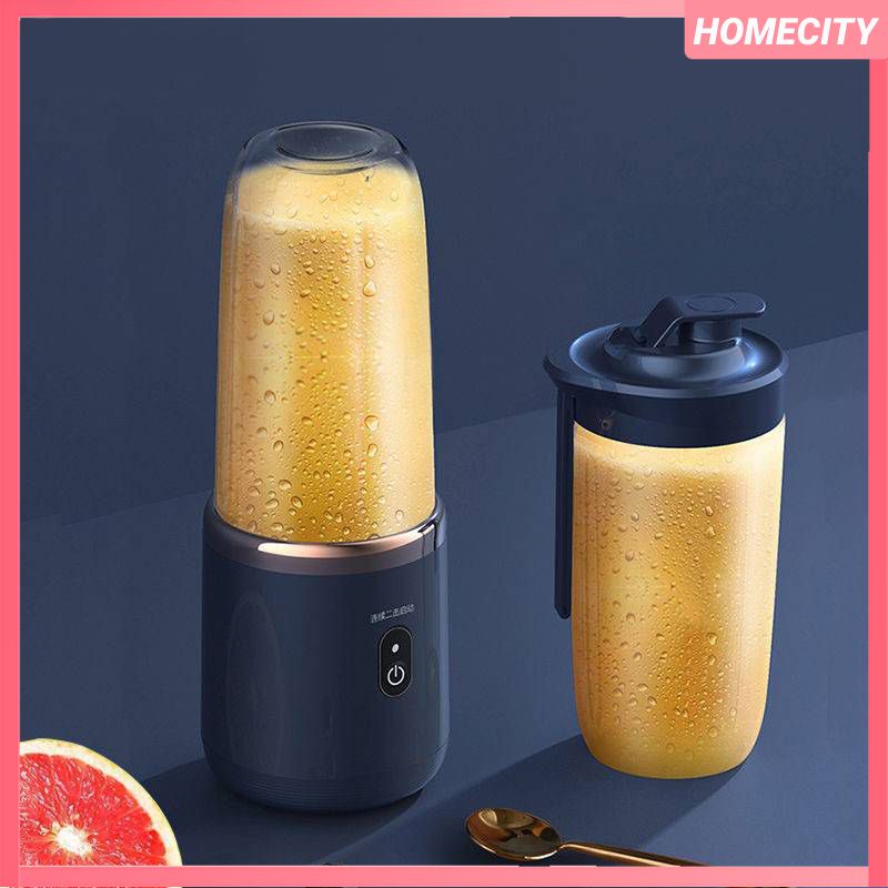 Máy Xay Sinh Tố Cầm Tay 400ML Máy Ép Trái Cây Đa Năng Cốc Nước Ép Mini 6 Lưỡi Máy Trộn Trái Cây Sữa Đậu Nành Thực Phẩm Gia Dụng Máy Ép Thức Ăn Trẻ Em Sạc USB Tại Nhà