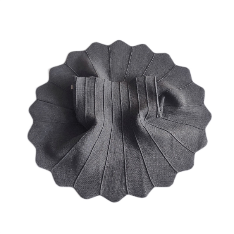 Chân Váy Dệt Kim Màu Đen / Xám Thời Trang Thu Đông Dành Cho Bé Gái 1-15 Tuổi