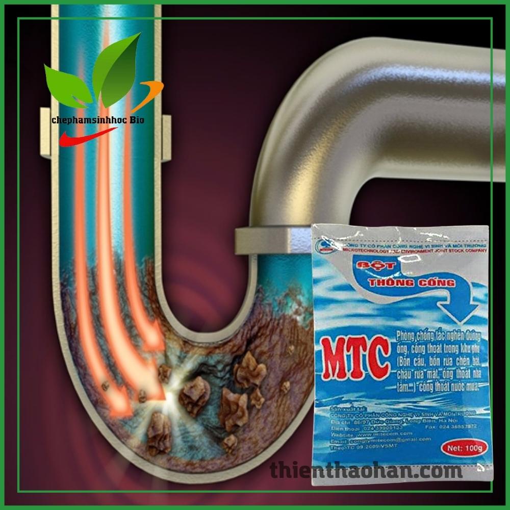Combo 5 gói. Bột thông cống MTC. Gói 100g
