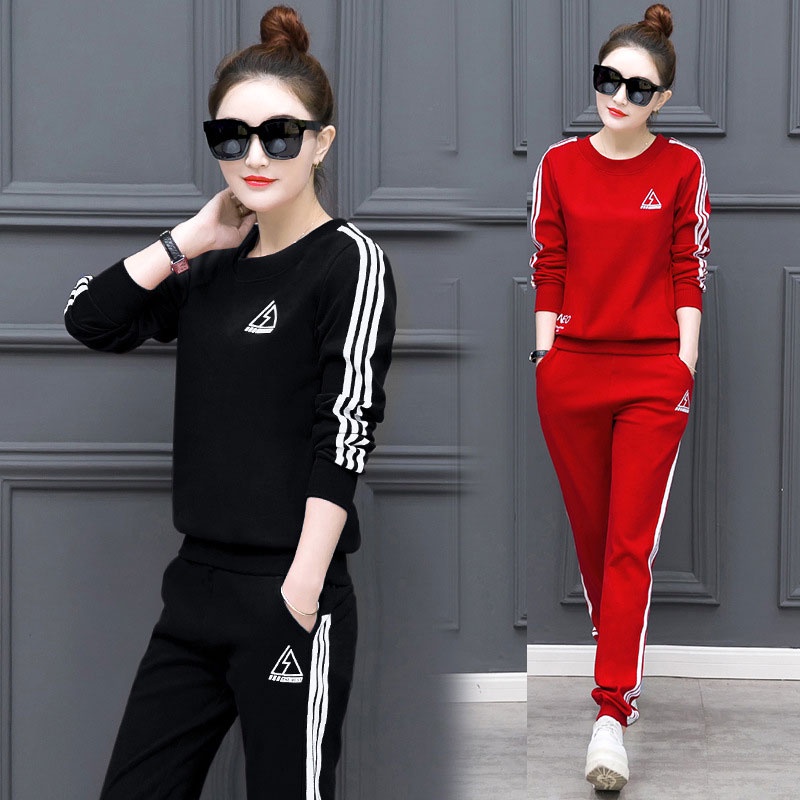 Bộ quần áo dài thể thao thun nữ trẻ trung BO-001i