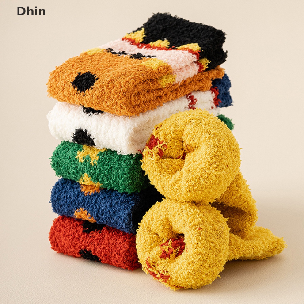 [Dhin] Vớ Nhung San Hô Dày Giữ Ấm Mùa Thu Đông Cho Nữ COD