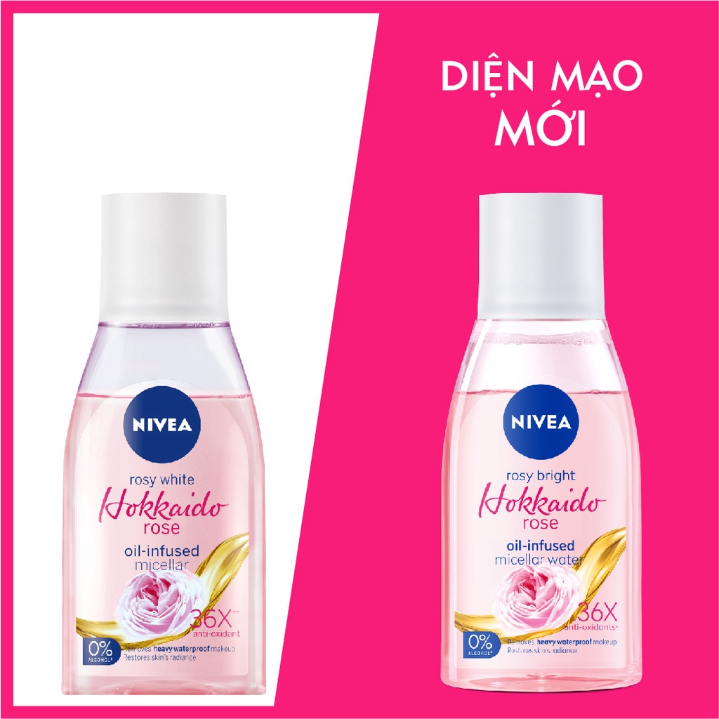 Nước tẩy trang NIVEA chiết xuất hoa hồng Hokkaido (125ml) - 84998