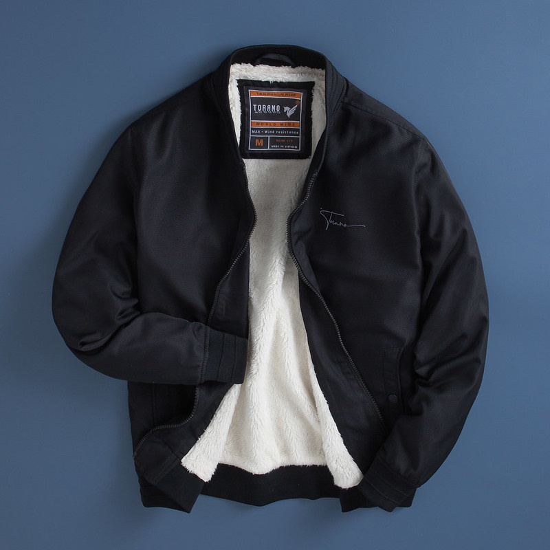 Áo khoác  2 Lớp lót lông nam TORANO bomber basic siêu ấm