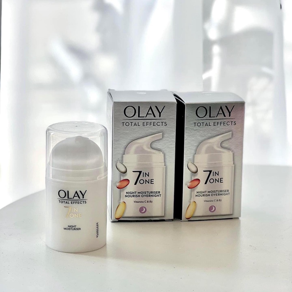 [Bản nội địa UK] Kem dưỡng Olay Total Effects 7in1 ban đêm mẫu mới