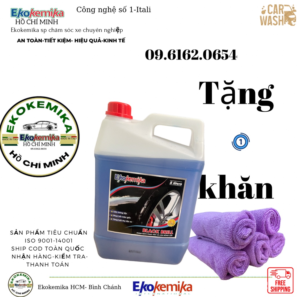 DUNG DỊCH DƯỠNG VÀ BÓNG LỐP EKOKEMIKA BLACKBRILL - 5L