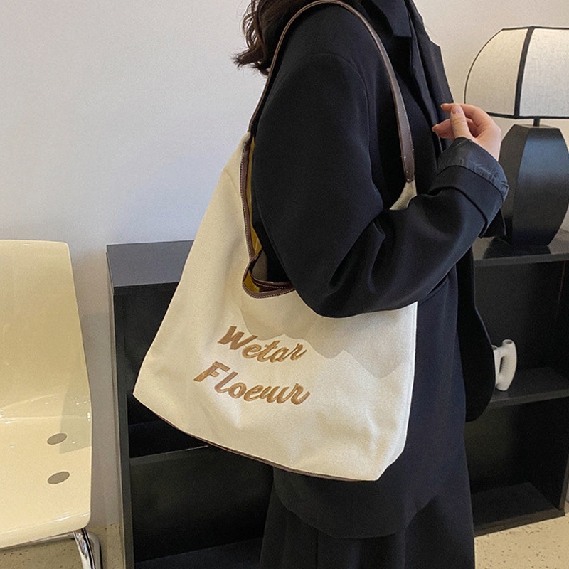 Menas Túi Xách canvas Cỡ Lớn In Họa Tiết Thời Trang Cho