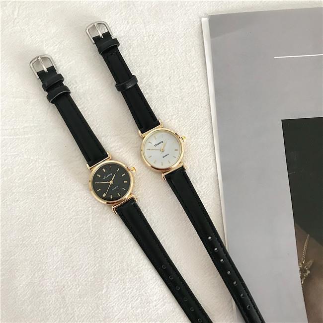 Đồng hồ nữ Ulzzang U95 mặt vạch thời trang dây da mềm êm tay