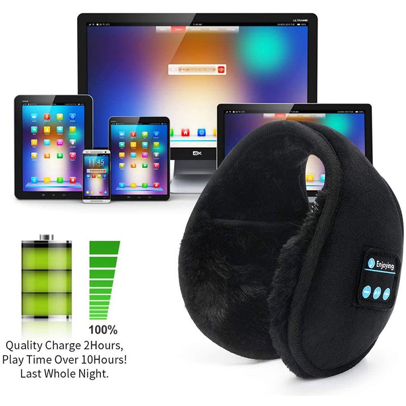 chụp tai giữ ấm mùa đông , bit tai giữ ấm tích hợp bluetooth có thể nghe nhạc kết nối bluetooth với điện thoại