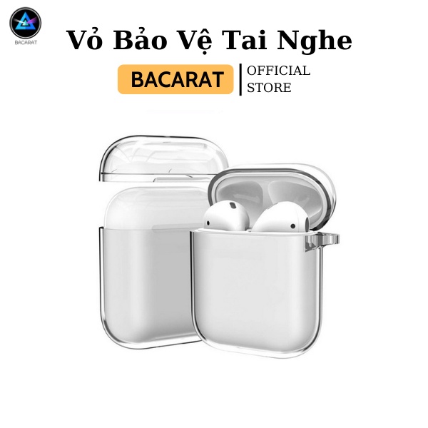 Vỏ Tai Nghe AP 2,3,Pro Trong Suốt Bằng Silicon BACARAT