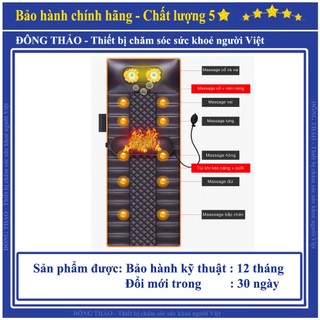 Nệm massage toàn thân BM-N89, thảm mát xa thư giãn toàn thân, đệm massage giảm đau mỏi toàn thân