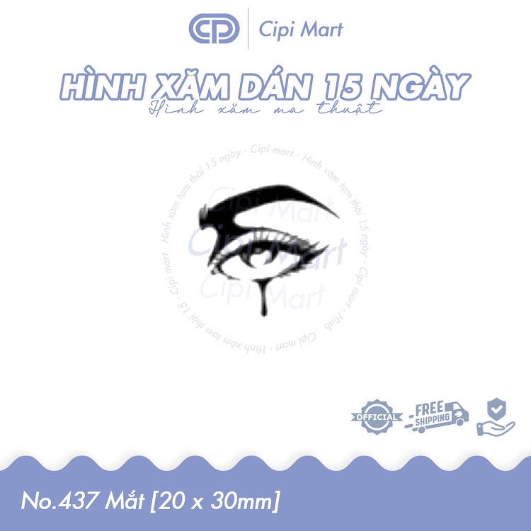 CIPI MART - Hình xăm tạm thời 15 NGÀY - chống nước, cọ xát 437