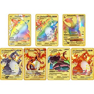 Thẻ bài pokemon mạ vàng ( 1 pack 10 thẻ )