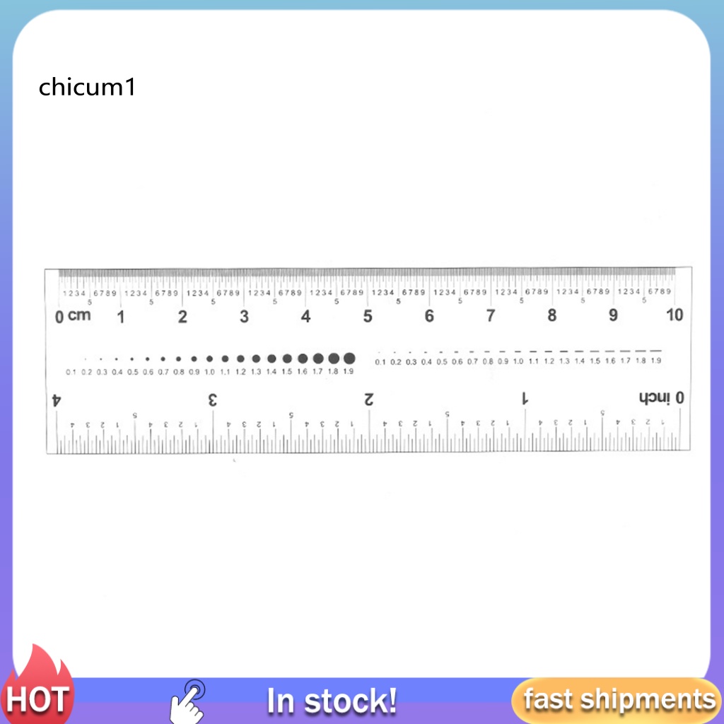 Thước Đo Móng Tay Giả Bằng PVC CC Tiện Dụng Cho Gia Đình