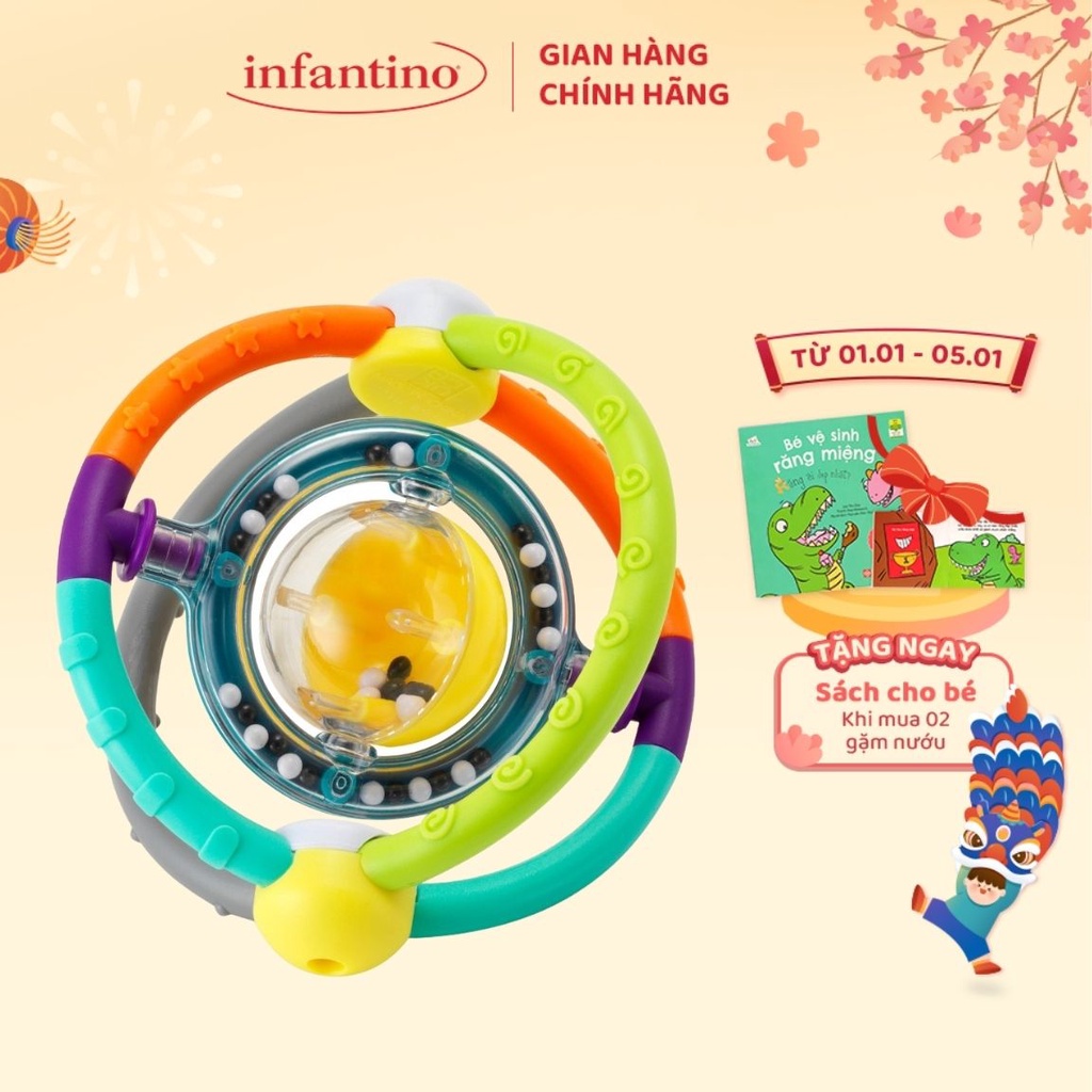 Gặm Nướu Hình Cầu Orbit Rattle INFANTINO