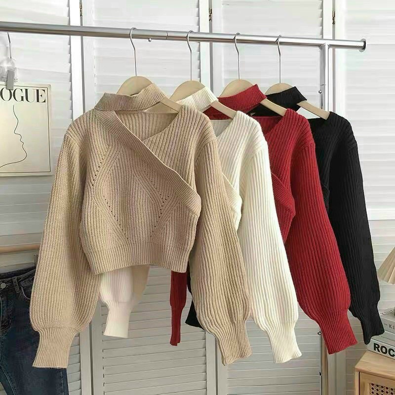 Áo len choker Quảng Châu sang chảnh