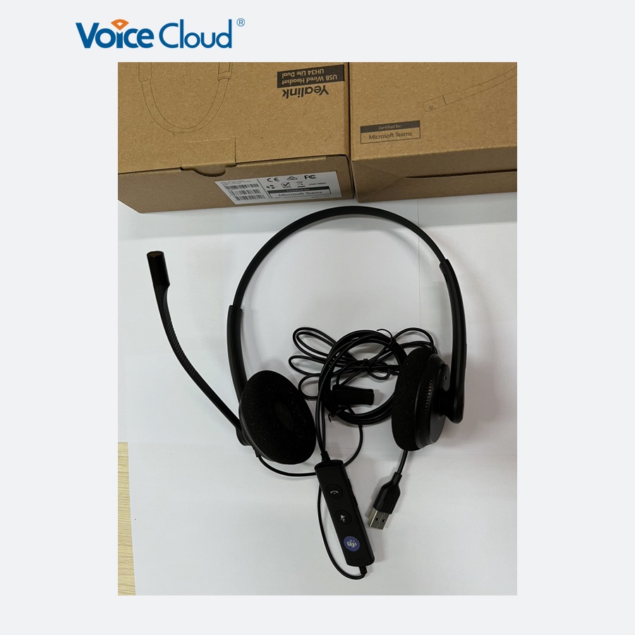 Tai nghe hai bên có mic Yealink UH34 Lite Dual đệm mút