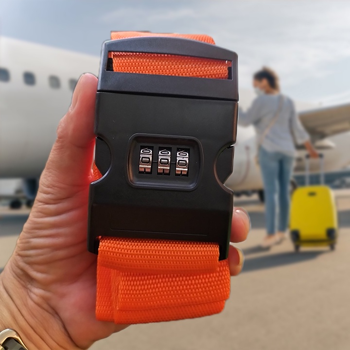 Đai vali chữ thập dài 4m có khóa bảo vệ