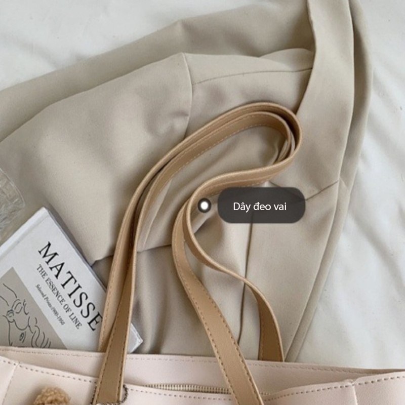 Túi Tote Đẹp Đựng Vừa A4, Xách tay, Đeo Vai (KHÔNG KÈM MÓC GẤU) Đi Làm, Đi Học Thời Trang Công Sở TX093