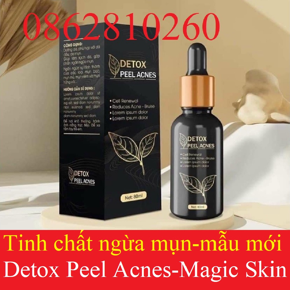 Tinh chất ngừa mụn đông y Detox Peel Acnes Essence 80ml - Magic Skin