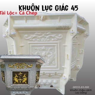 Khuôn đúc chậu cảnh lục giác 45 (khuôn chậu ABS siêu bền, có lòng trong đầy đủ)
