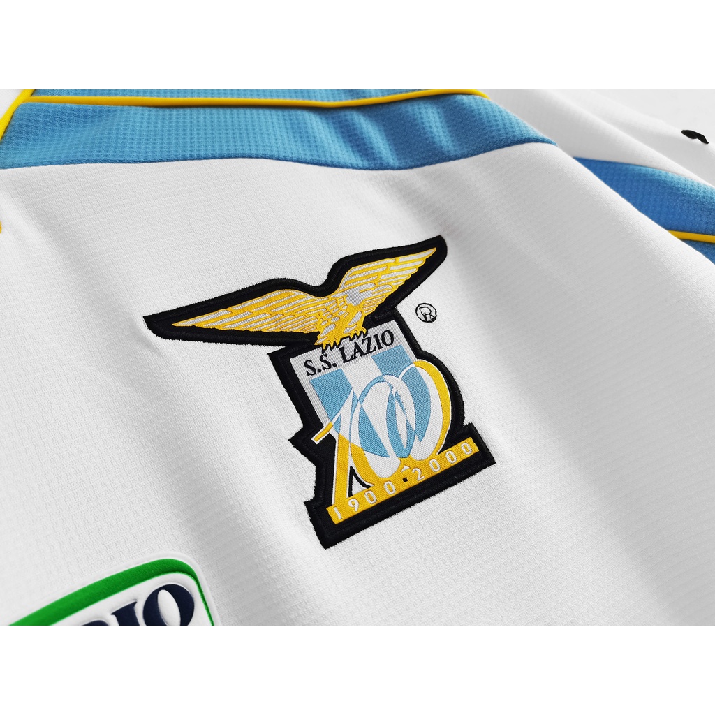 Áo Bóng Đá Đội Tuyển Lazio 99-00 Phong Cách Retro