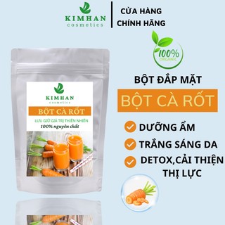 Bột cà rốt sấy lạnh,mask bột mặt nạ đắp mặt nguyên chất