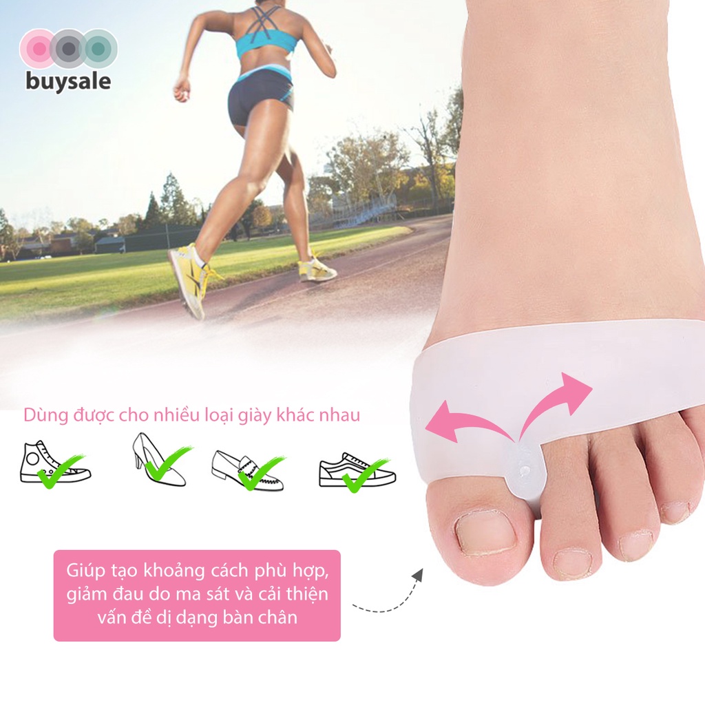 Vớ silicone SEBS chỉnh hình ngón chân cái, tách ngón chân bị Hallux Valgus - BuySales - BSPK302