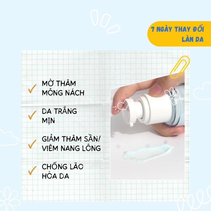 [30g - 100g] Kem giảm thâm mông/nách/háng/bẹn, giảm tiết dầu nhờn, làm sạch lỗ chân lông - Be.Cosmetic | BigBuy360 - bigbuy360.vn