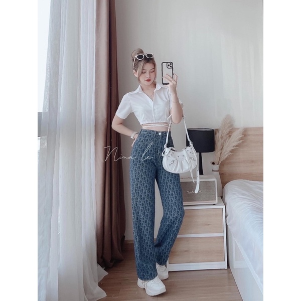 Áo Sơ Mi Tay Ngắn Dáng Croptop Siêu Xinh Xắn YUMI BÁN SỈ