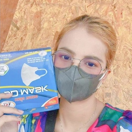 50 Cái Khẩu Trang 5D Nam Anh Xám Dày, Đẹp