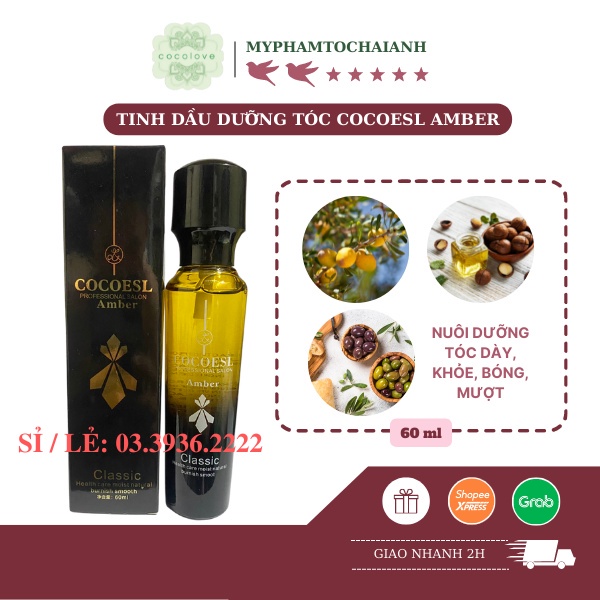 Tinh Dầu Dưỡng Tóc COCOESL AMBER 60ML SALON HẢI ANH