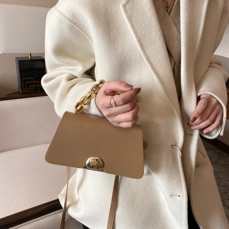 Mischa Túi Đeo Vai Da PU Màu Trơn Phong Cách Phương Tây Thời Trang Cho Nữ