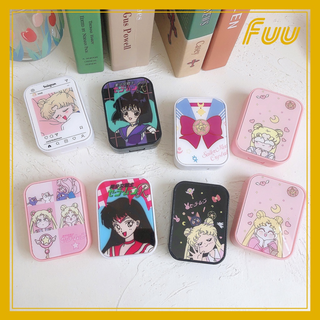 Hộp đựng lens kính áp tròng Thủy Thủ Mặt Trăng (Sailor Moon) mẫu 1