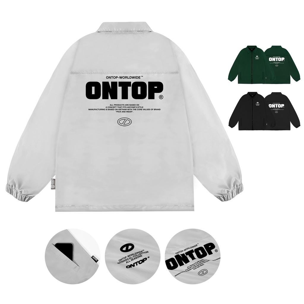 Áo khoác dù nam nữ form rộng local brand ONTOP - ONTOP Jacket Fits O20-AK12