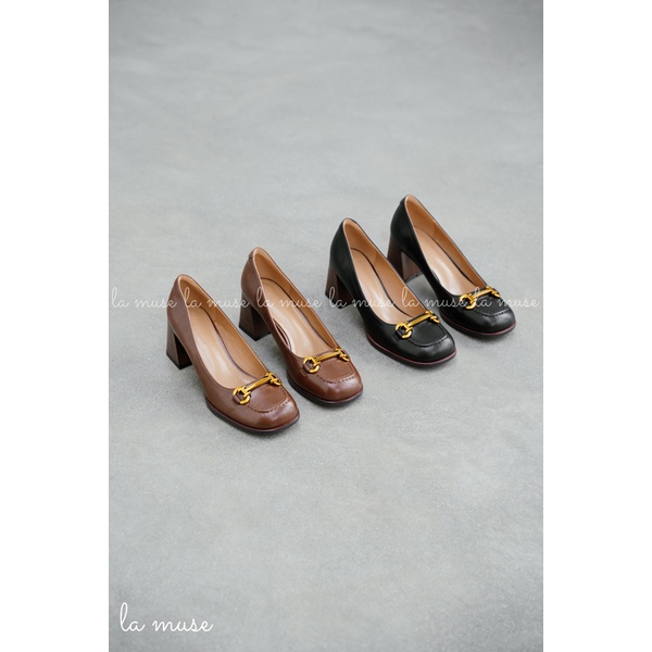 La Muse - Giày loafer cao gót Cruz