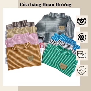 Áo giữ nhiệt cho bé lót nỉ nhung cổ cao cho bé trai và bé gái