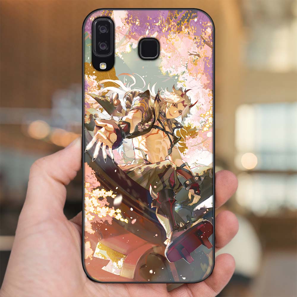 Ốp lưng Samsung A8 Star viền đen in hình Arataki Itto Genshin Impact