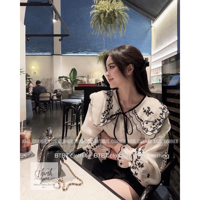 Áo Sơmi Thêu Cổ Bèo L1