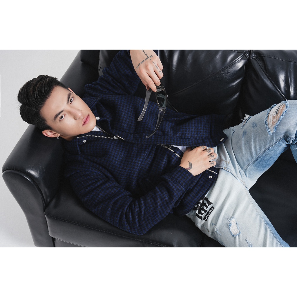 Áo khoác Amand Pattern Jacket -Navy Black