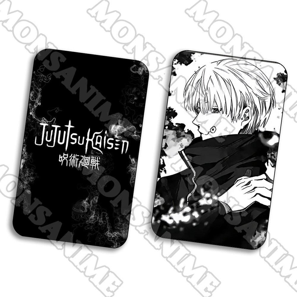 Ảnh card bo góc in hình JUJUTSU KAISEN Chú Thuật Hồi Chiến ver ĐEN TRẮNG 5*8cm anime chibi sưu tầm 1 tấm
