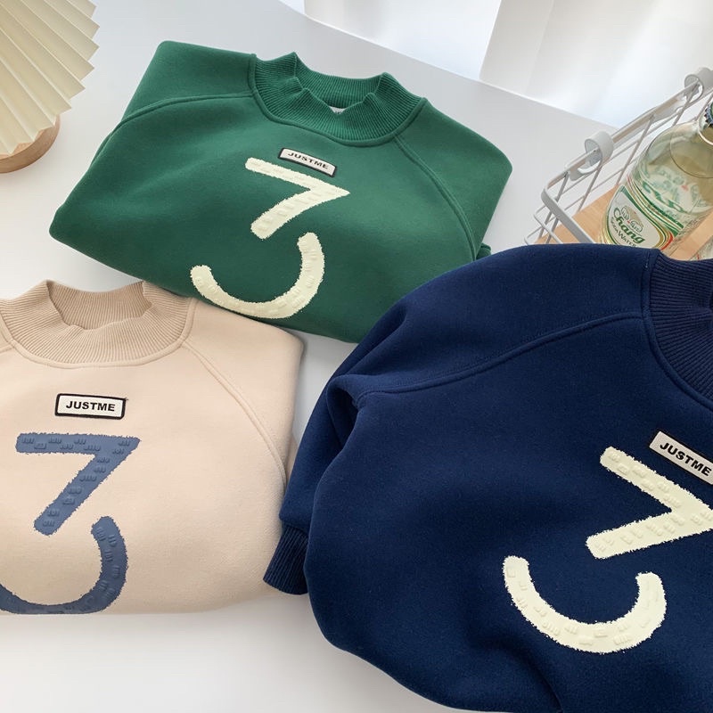 Áo Nỉ Hodie  Cổ Cao Thời Trang Mùa Đông Mới 2022 Dành Cho Bé Trai