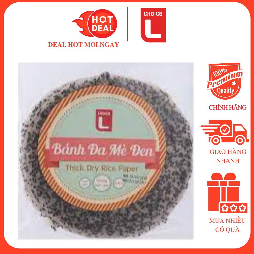 Bánh Đa Mè Đen Choice L 500G Chính Hãng