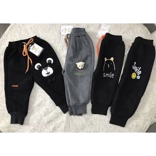 Quần nỉ lót lông bé trai từ 9-17kg