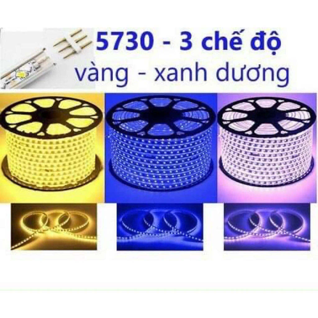 LED DÂY 3 HÀNG SÁNG TRẮNG/VÀNG ĐỔI MÀU HẮT TRẦN, QUẤN CÂY SIÊU SÁNG, LOẠI 1, CHỐNG NƯỚC | BigBuy360 - bigbuy360.vn